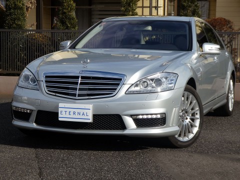 06年モデル メルセデスベンツ S500ロング S65AMG後期仕様 イリジウムシルバーサムネイル