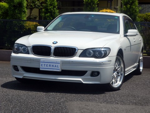 2007年モデル BMW 7シリーズ 740i コンフォートPKG　ホワイト(色替え)サムネイル