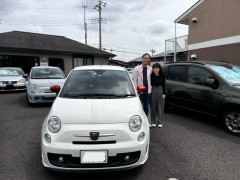 アバルト500納車です(*_ _)サムネイル